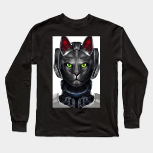 Robot Cat Long Sleeve T-Shirt